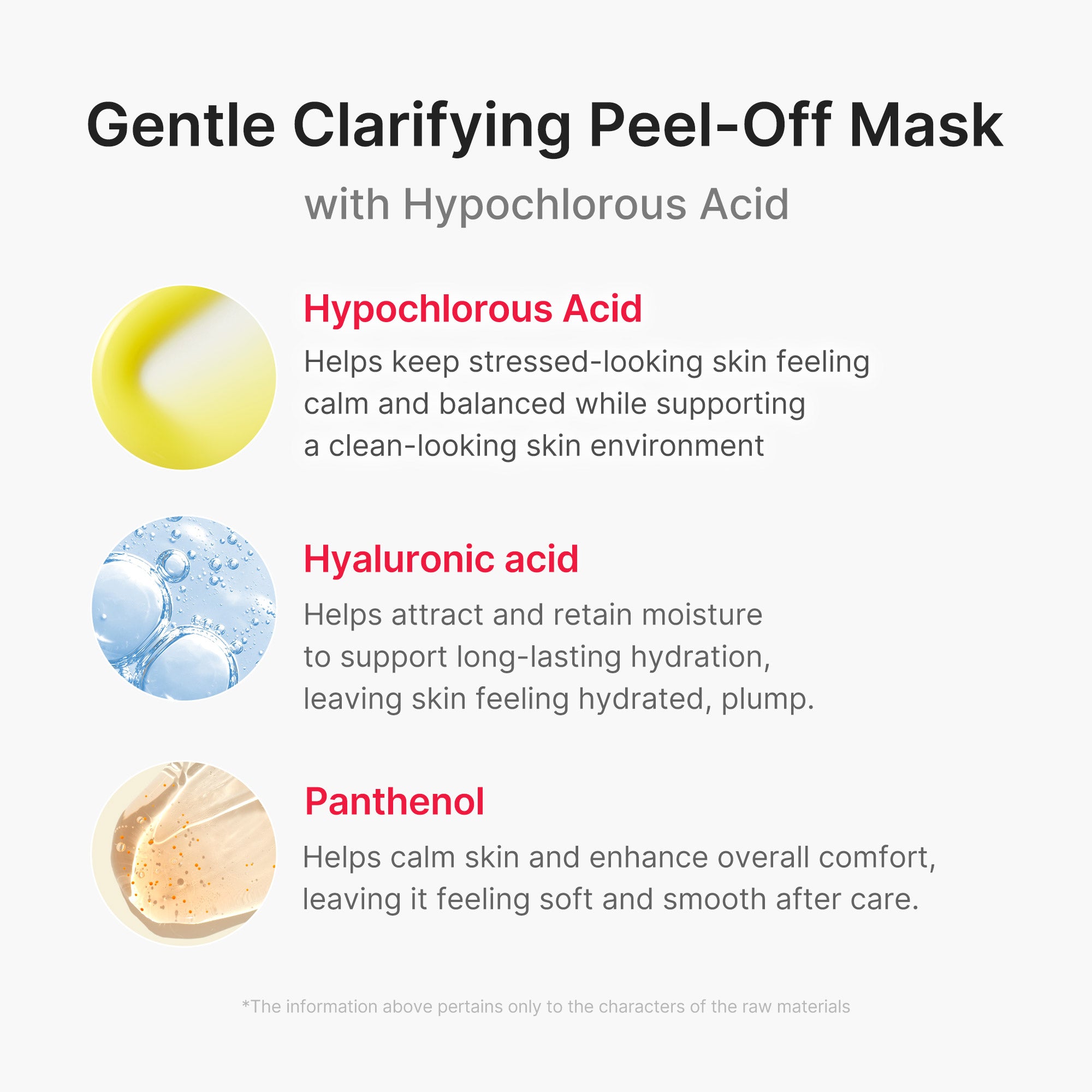 hypochlorous acid peel mask