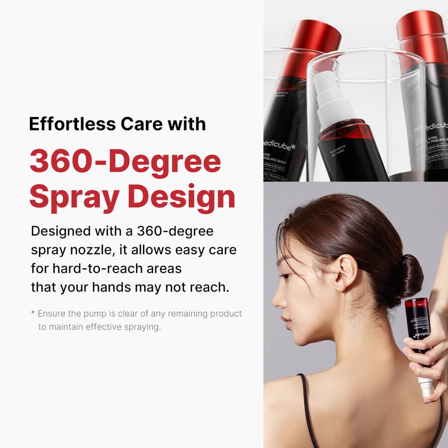 medicube red body peeling shot cleanser