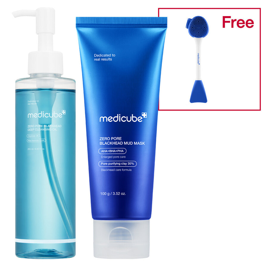 medicube zero pore hudorme muddermaske