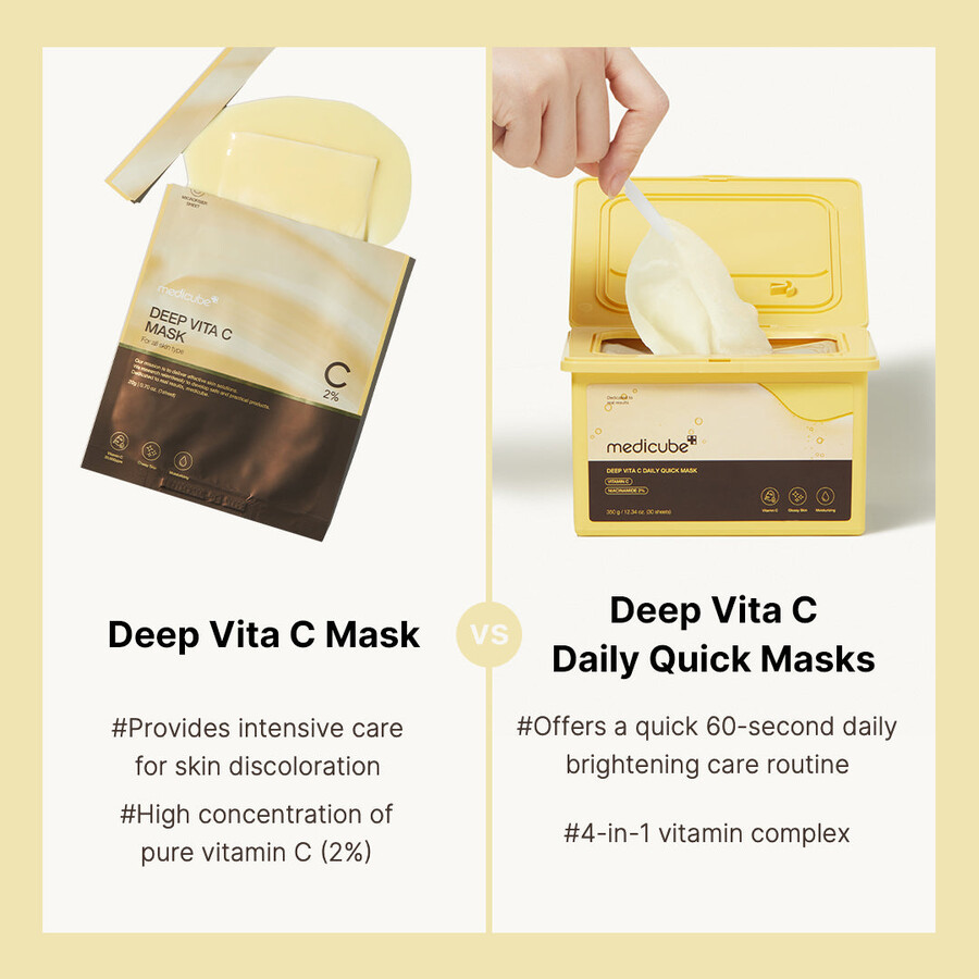 medicube deep vita c daglige hurtige masker