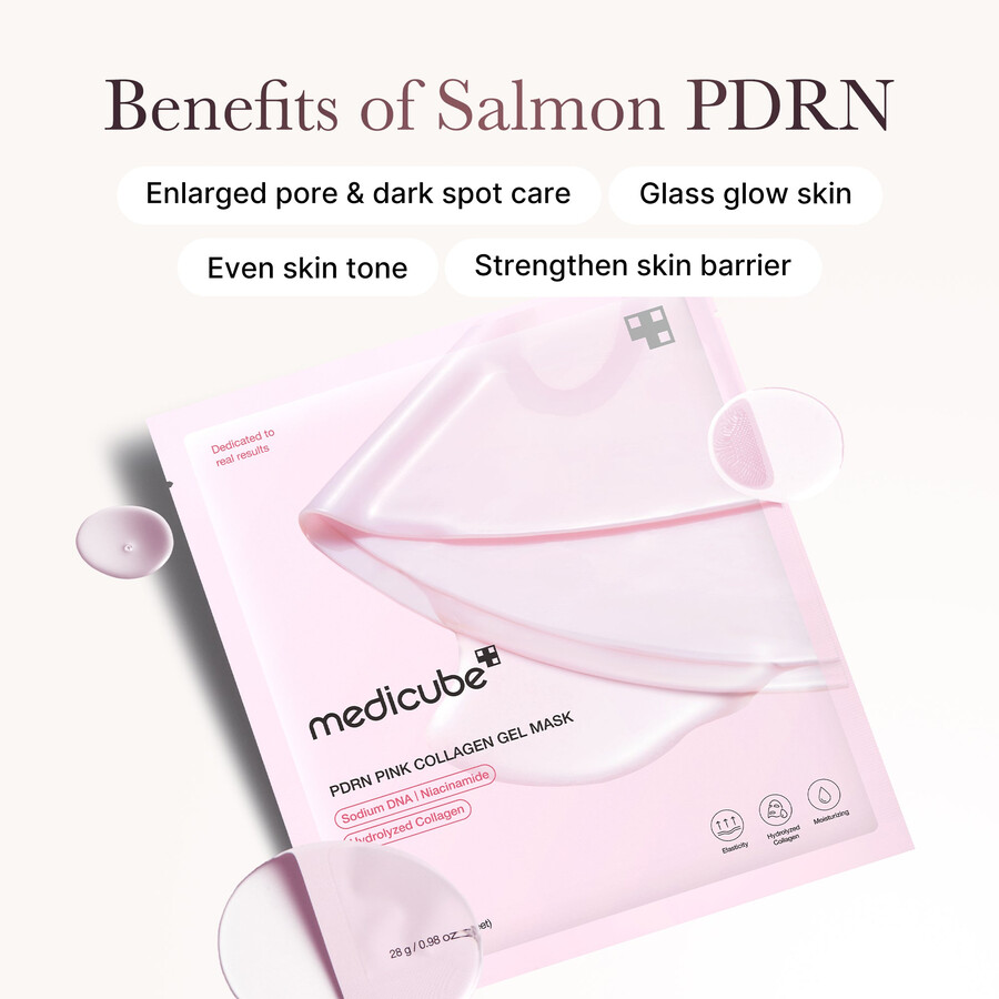 medicube salmon pdrn pink kollagen jelly gel maske