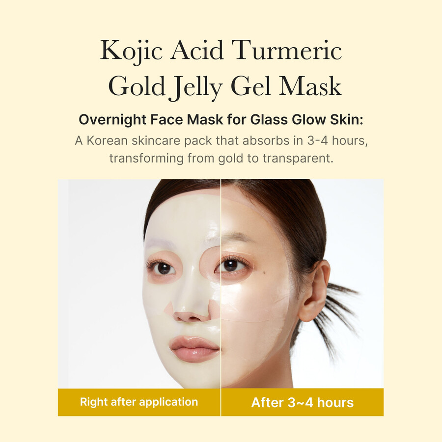 medicube kojicsyre gurkemeje guld gelé gelmaske