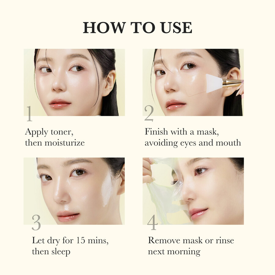 medicube kojicsyre gurkemeje overnight wrap mask