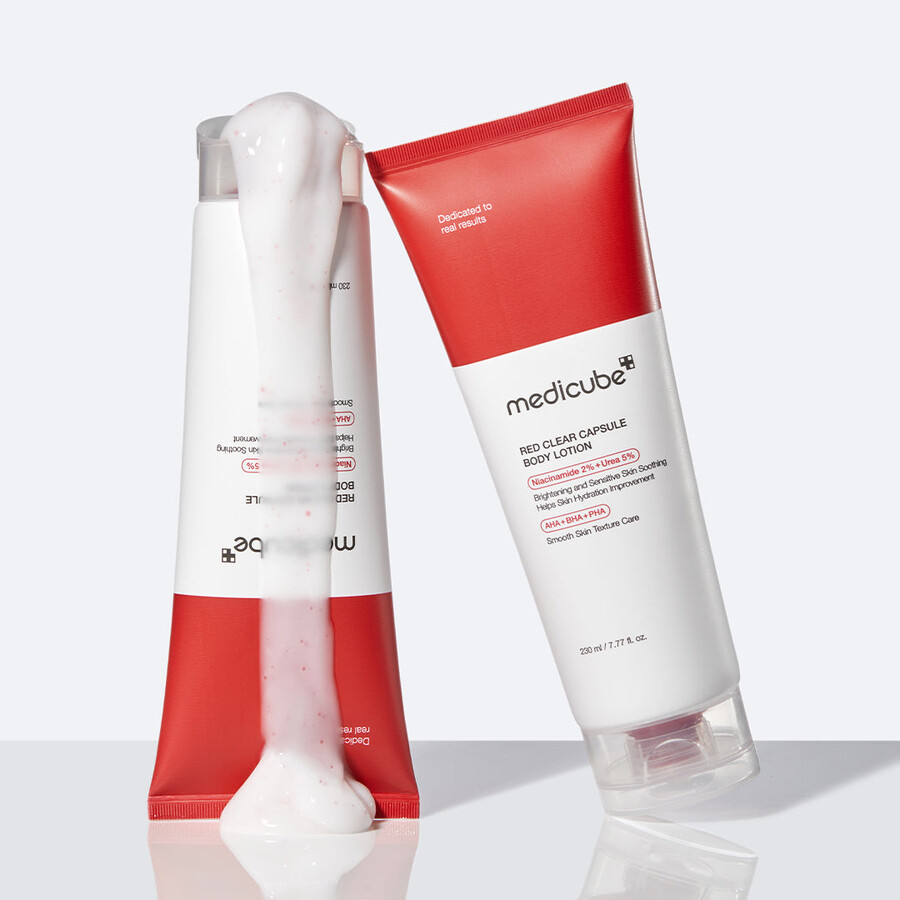 medicube rød klar kapsel bodylotion