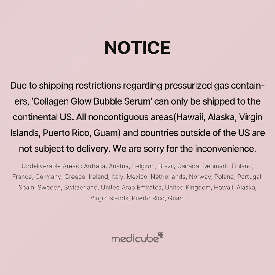 medicube kun usa kollagen glow bubble serum