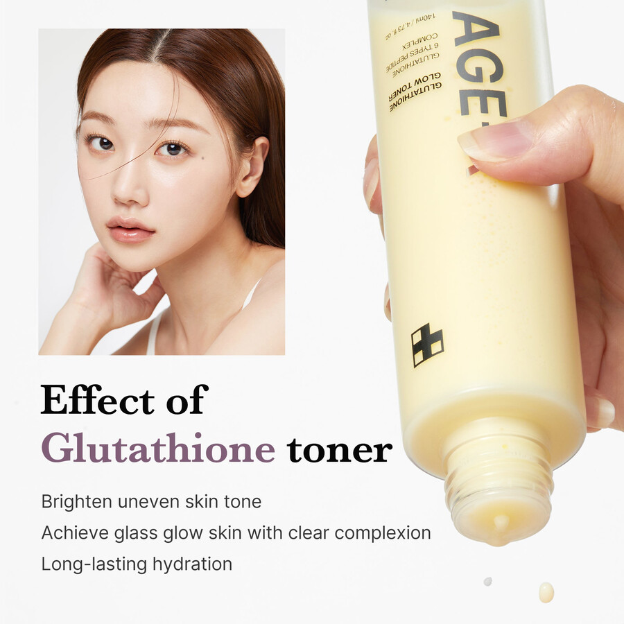 medicube age-r glutathion glow milk toner