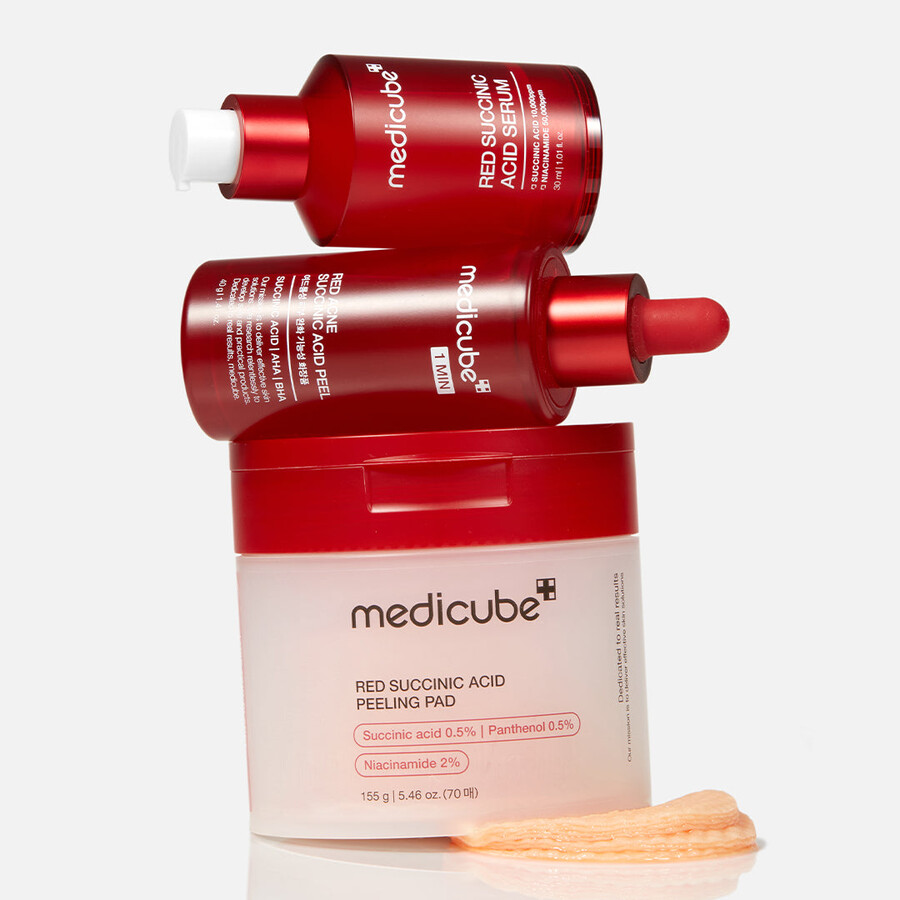 medicube røde ravsyre panthenol puder