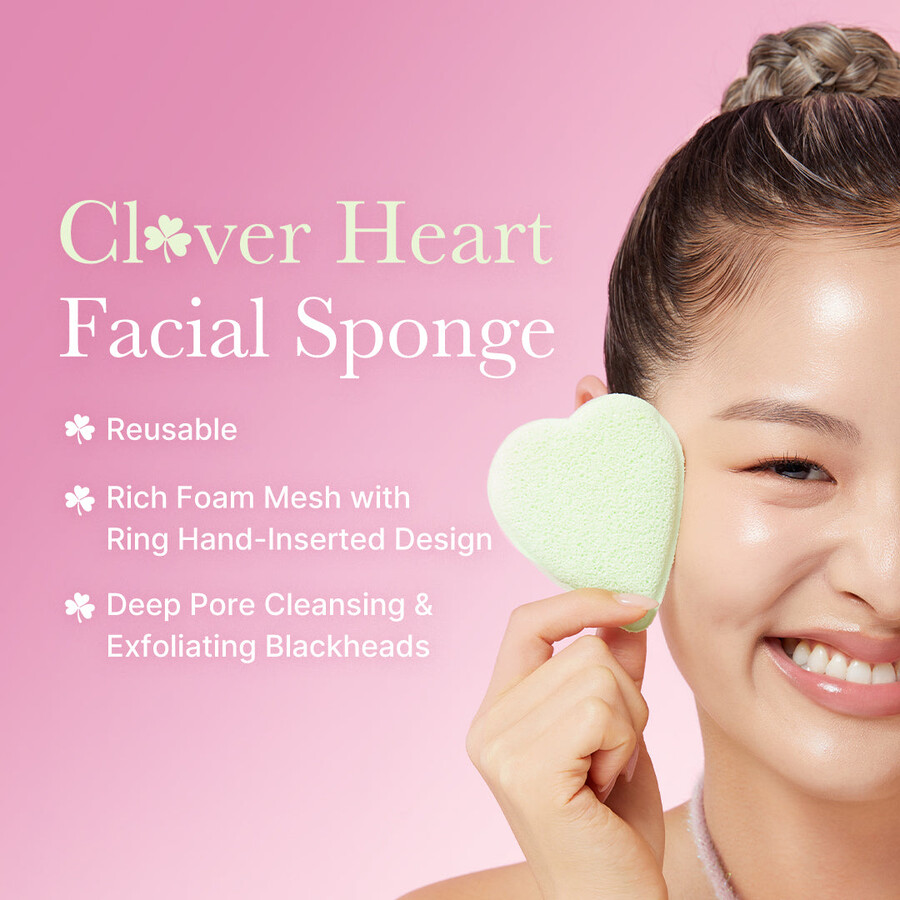 medicube clover heart ansigtssvamp