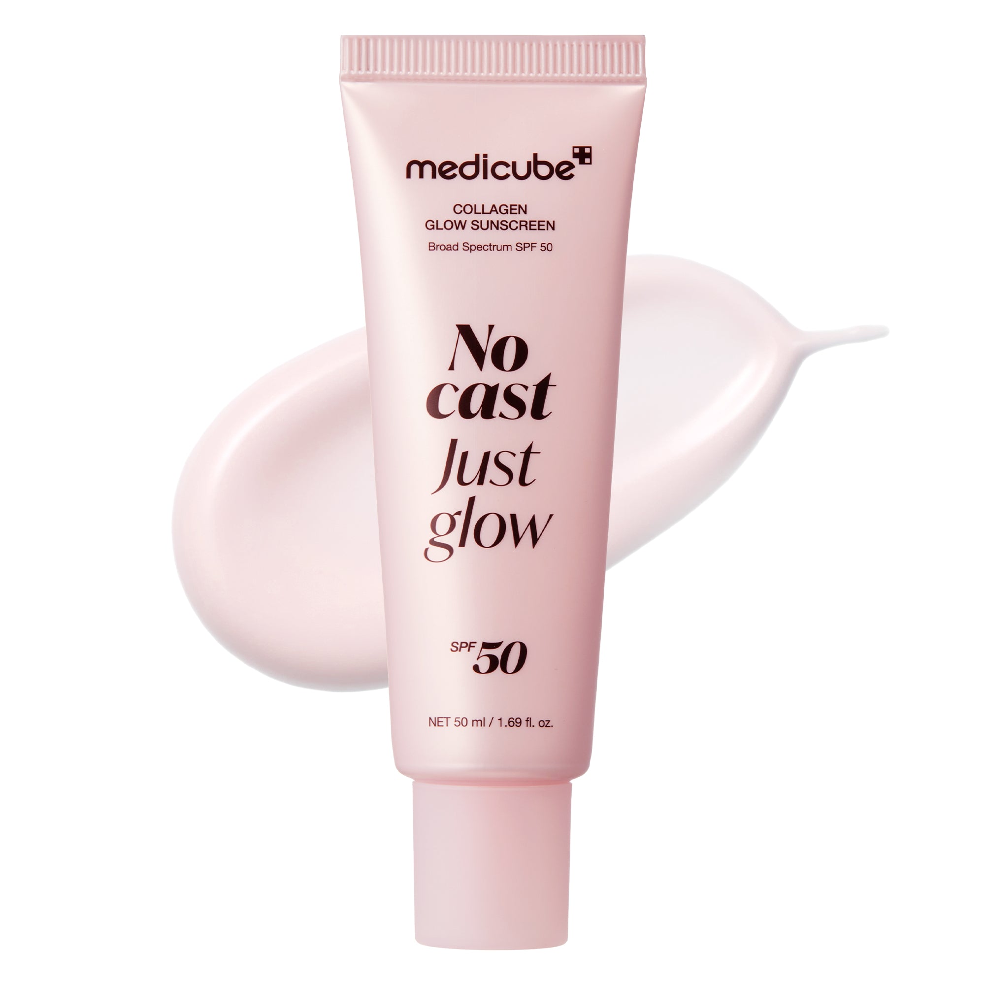 medicube no cast just glow collagen solcreme