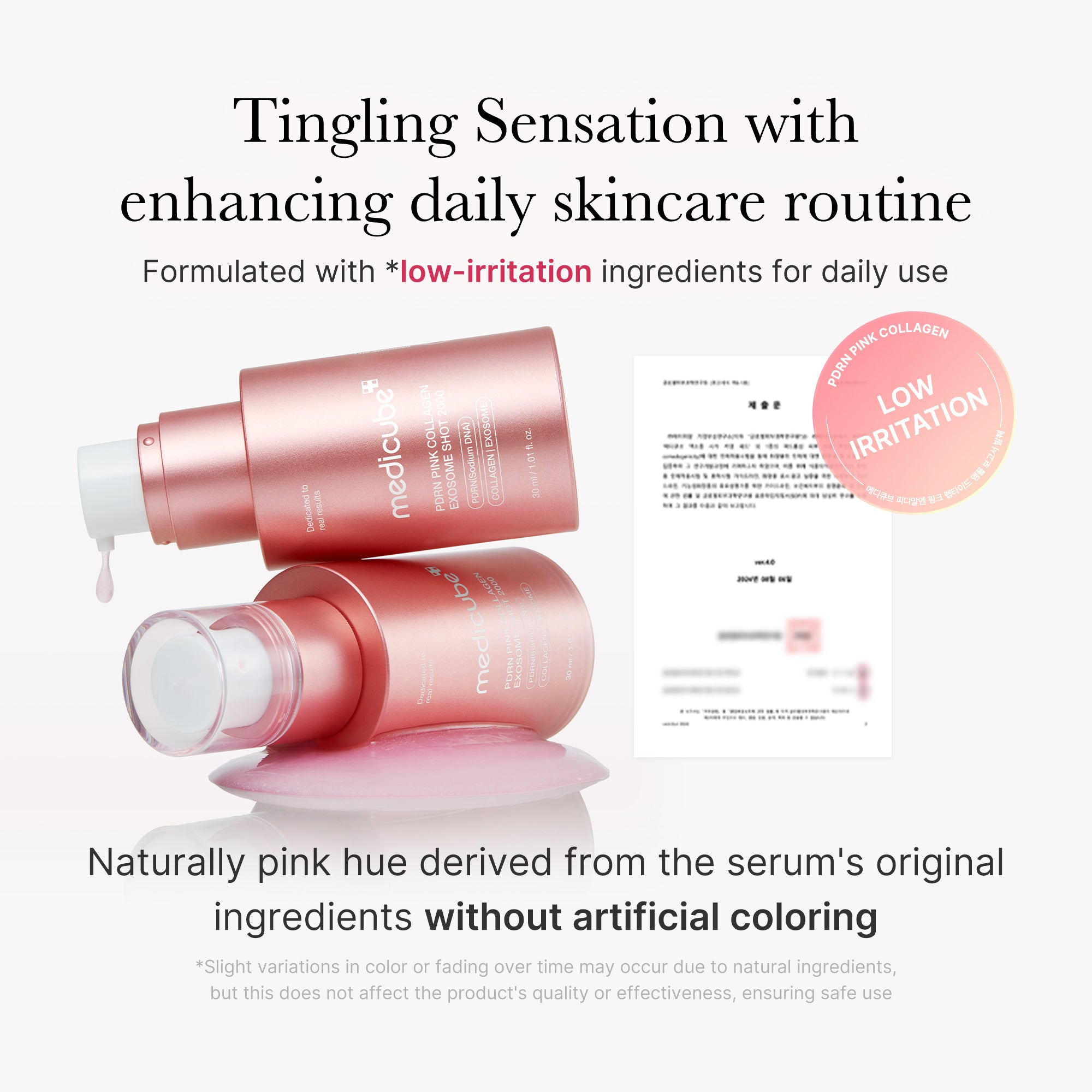 pdrn pink collagen exosome shot