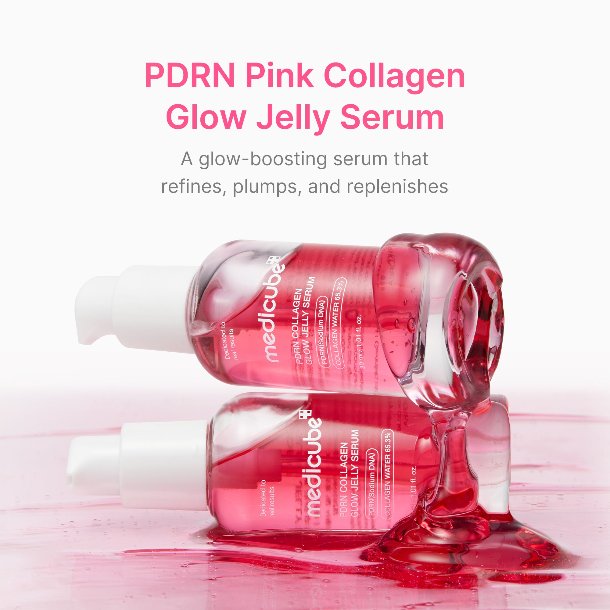 pdrn pink collagen glow jelly serum