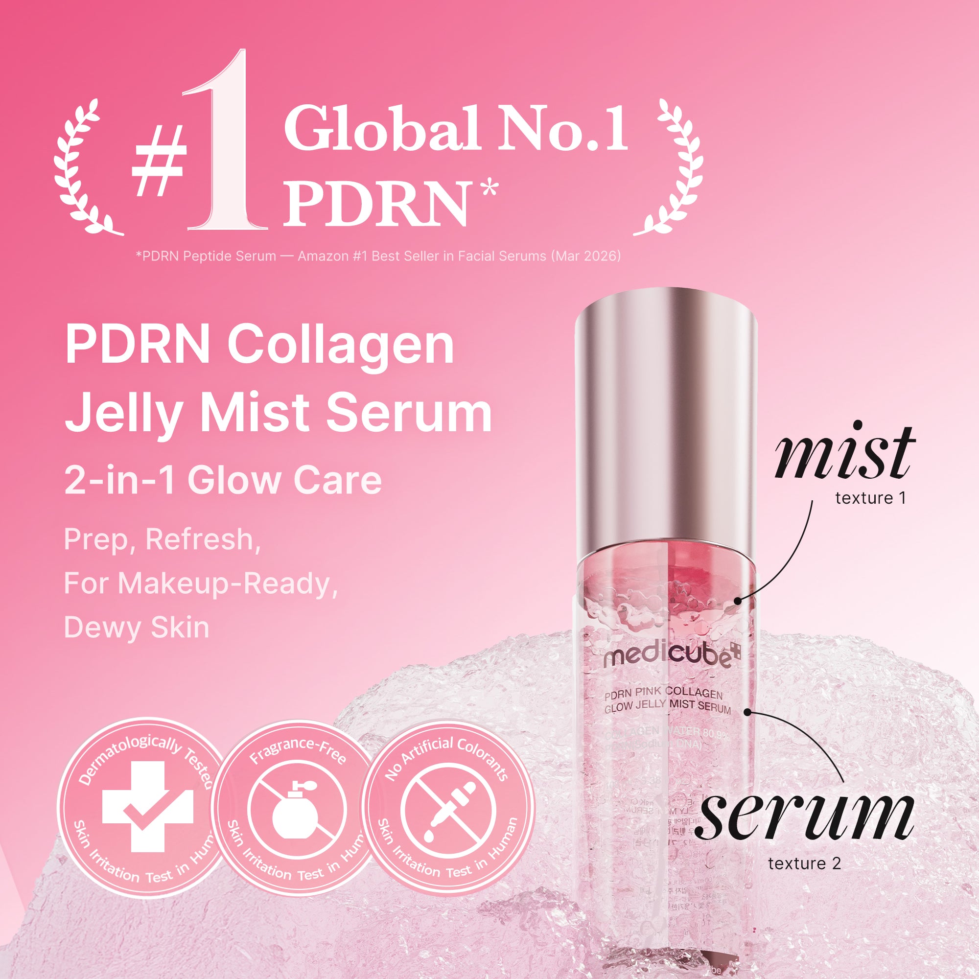 medicube pdrn collagen jelly mist serum