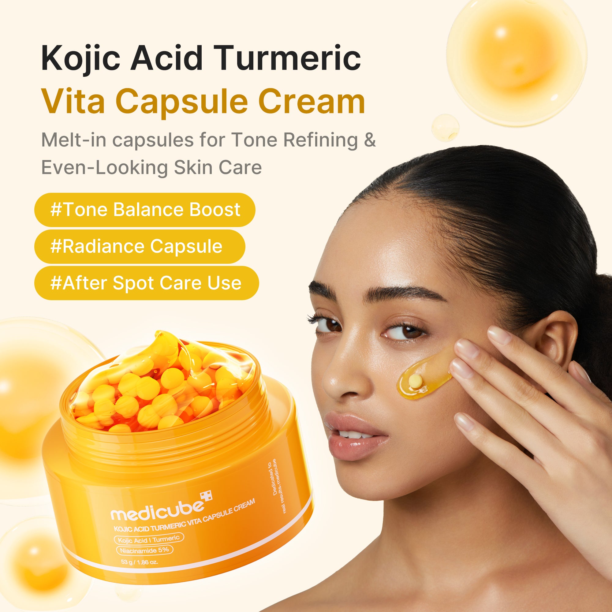kojic acid gurkemeje vita kapselcreme