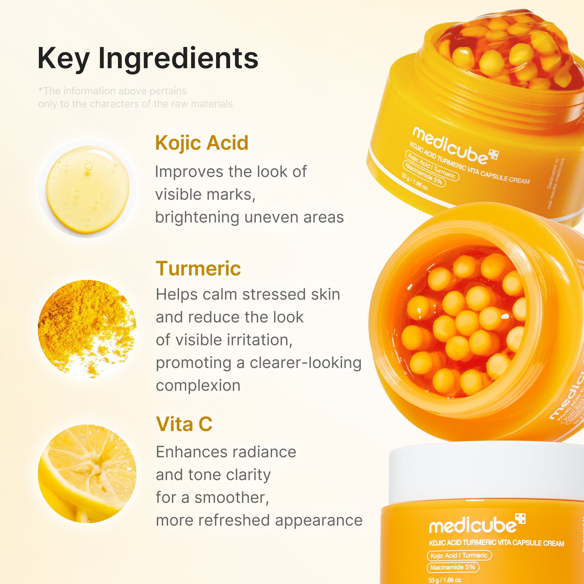 kojic acid gurkemeje vita kapselcreme