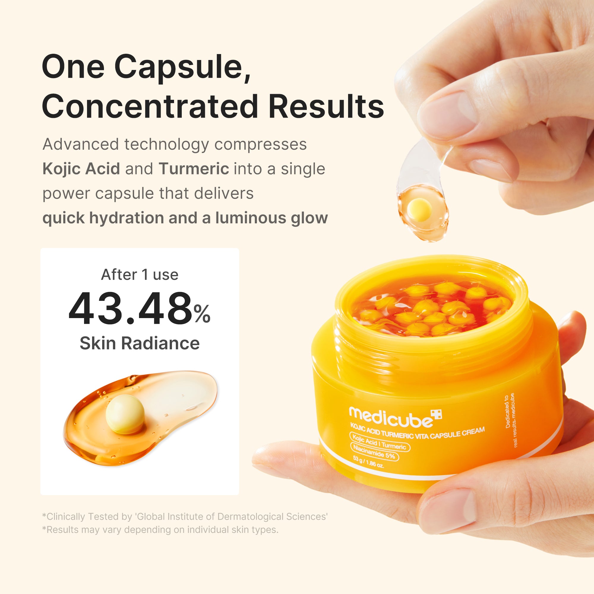 kojic acid gurkemeje vita kapselcreme