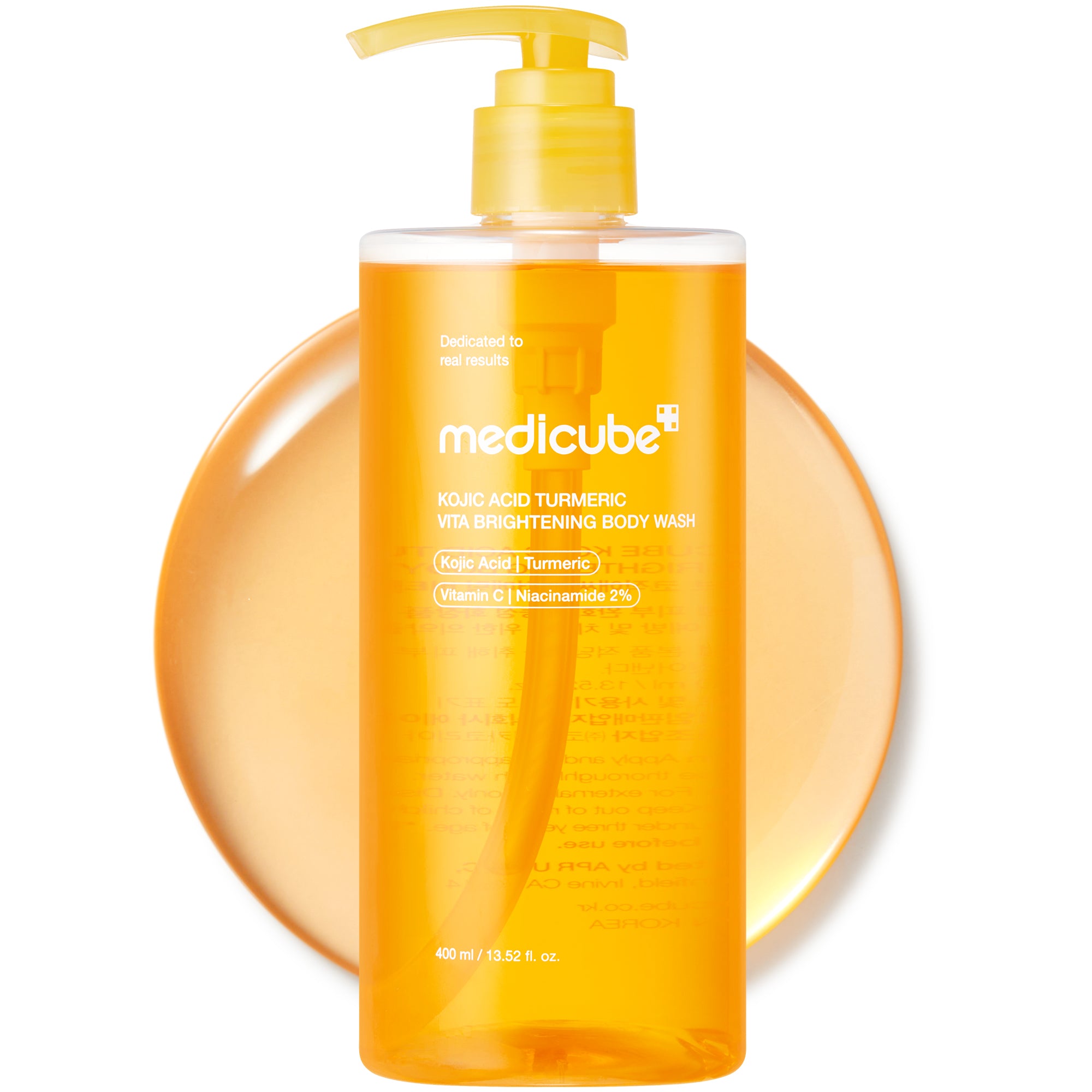 kojic acid gurkemeje brightening body wash